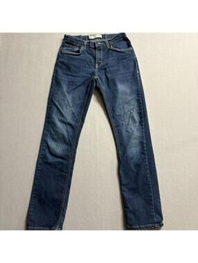 Levis 511 Slim Jeans Womens 16 Reg 28x30 Fits Like 27x29 Dark Wash Denim